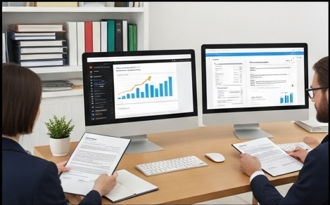 Contratos e documentos sendo gerenciados